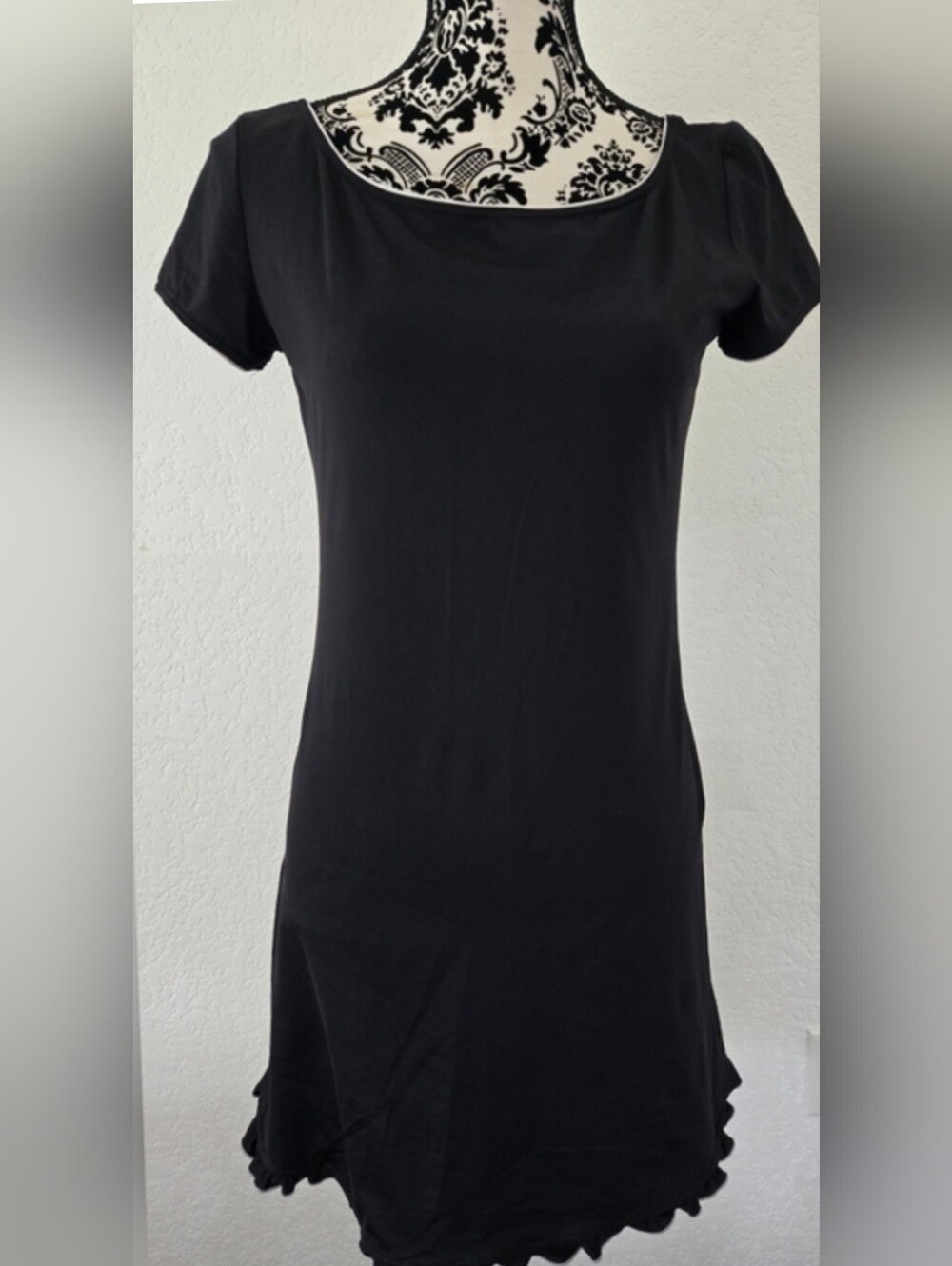 Juicy Couture Black Dress with White Trim Accents